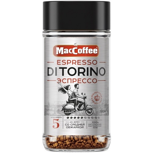 MacCoffee Espresso Di Torino, растворимый кофе, 90 гр MacCoffee Espresso Di Torino, растворимый кофе, 90 гр